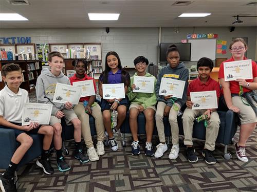 Students of the Week 10/8 - 10/12 Students of the Week 10/8 - 10/12